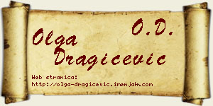 Olga Dragičević vizit kartica